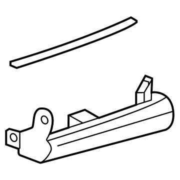 76902-42070 Toyota Mud Guard, Driver Side Illustration 1 of 1