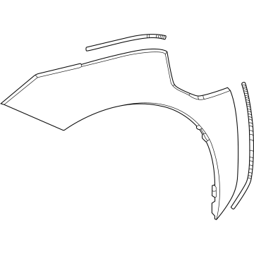 Toyota 75601-42210 Wheel Opening Molding