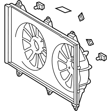 Toyota 16711-28290 Fan Shroud