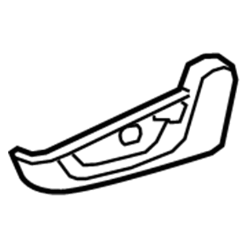 71812-12430-B0 Toyota Cushion Shield, Driver Side Illustration 1 of 1