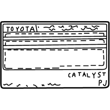 Toyota 11298-20070 Emission Label