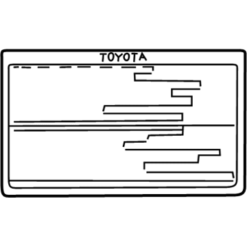 42661-06340 Toyota Tire Info Label Illustration 1 of 1