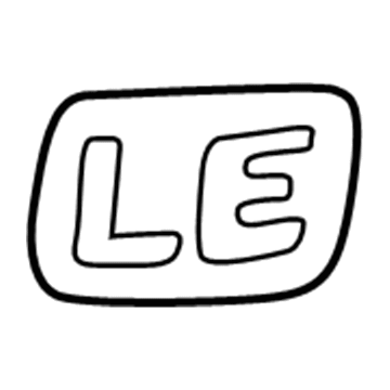 Toyota 75443-33900 Nameplate