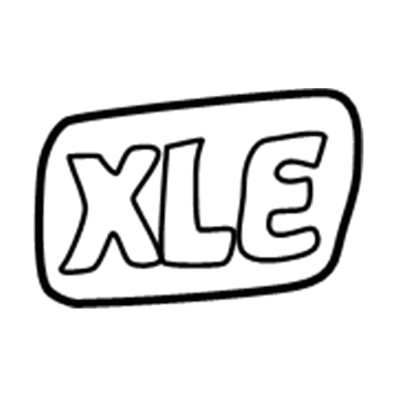 Toyota 75443-33901 Nameplate