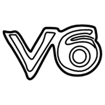 Toyota 75443-AA130 Nameplate