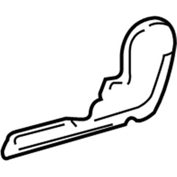 71825-48040-A0 Toyota Side Shield, Passenger Side Illustration 1 of 1