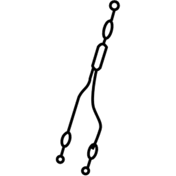 72704-48020 Toyota Release Cable, Rear Passenger Side Illustration 1 of 1