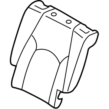 71077-48440-A1 Toyota Seat Back Cover, Passenger Side Illustration 1 of 1