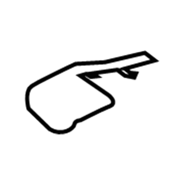 72123-02100-C0 Toyota Track Cover, Outer Front Passenger Side Illustration 1 of 1
