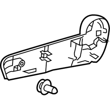71811-02430-C0 Toyota Cushion Shield, Passenger Side Illustration 1 of 1