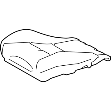 71511-02671 Toyota Seat Cushion Pad, Passenger Side Illustration 1 of 1