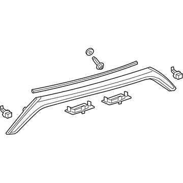 Toyota 76801-06A71 License Molding