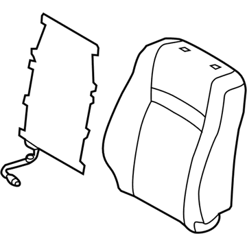 Toyota 71073-06F00-D3 Seat Back Cover