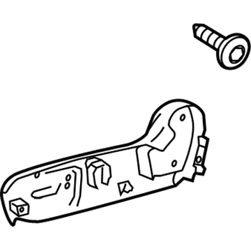 71811-06180-B1 Toyota Outer Cover, Passenger Side Illustration 1 of 1