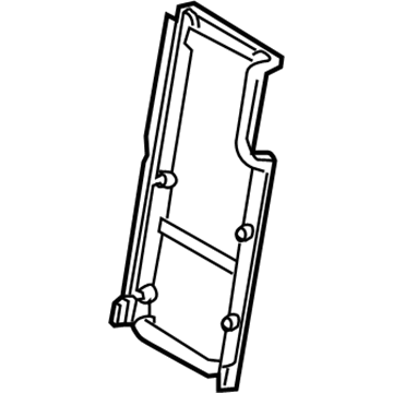 71758-0E020-C0 Toyota Rear Cover, Black Illustration 1 of 1