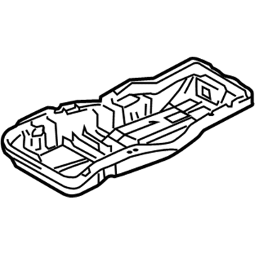 79117-0E020-C0 Toyota Under Cover, Black Illustration 1 of 1
