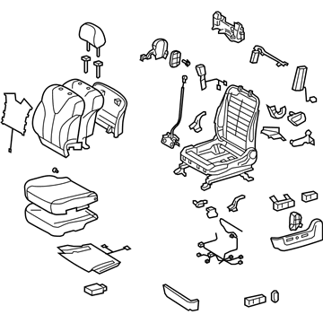 Toyota 71200-0T021-A0 Seat Assembly