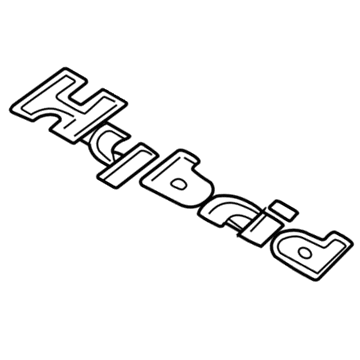 Toyota 75443-47010 Nameplate