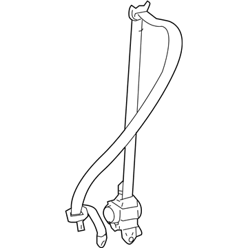 Toyota 73210-60A70-A0 Belt & Retractor