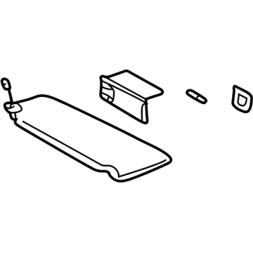Toyota 74310-48230-A0 Sunvisor