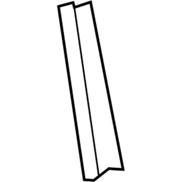 75762-06020 Toyota Window Molding, Front Driver Side Illustration 1 of 1