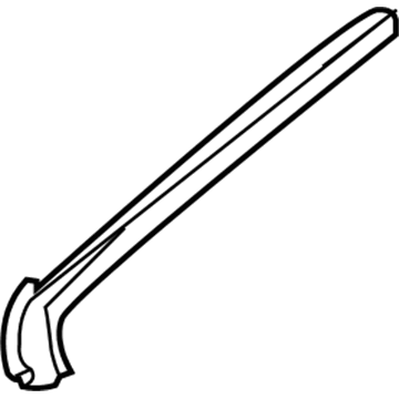 75533-48070 Toyota Reveal Molding, Outside Passenger Side Illustration 1 of 1