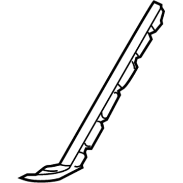 75534-48040 Toyota Reveal Molding, Outside Driver Side Illustration 1 of 1