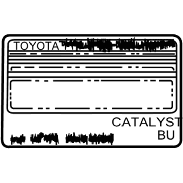 Toyota 11298-20370 Emission Label