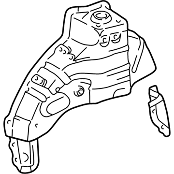 61607-AA903 Toyota Inner Wheelhouse, Passenger Side Illustration 1 of 1