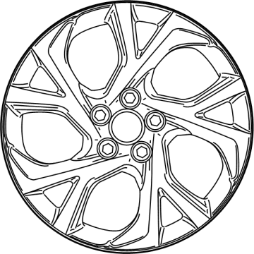 Toyota 42611-F4040 Wheel, Alloy