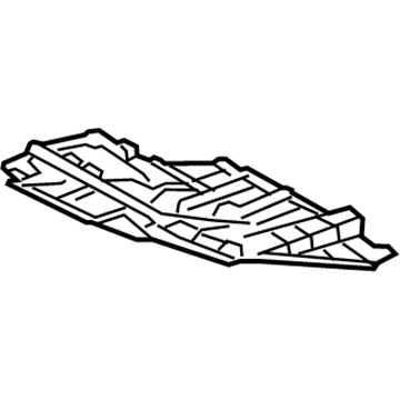 51442-06210 Toyota Under Cover, Driver Side Illustration 1 of 1