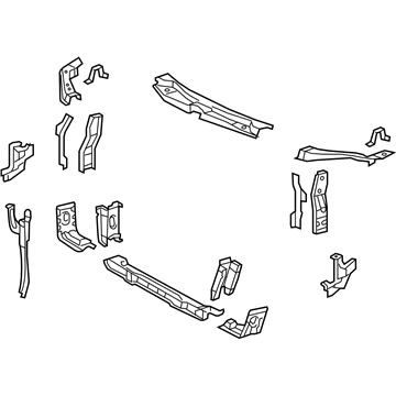 Toyota 53210-06150 Radiator Support