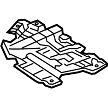 51441-06220 Toyota Under Cover, Passenger Side Illustration 1 of 1