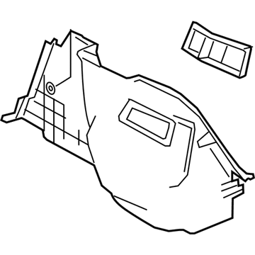 64722-WB002 Toyota Trunk Side Trim, Driver Side Illustration 1 of 1