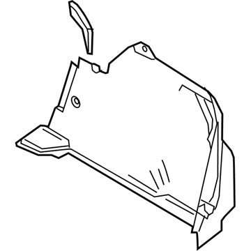 64721-WB002 Toyota Trunk Side Trim, Passenger Side Illustration 1 of 1