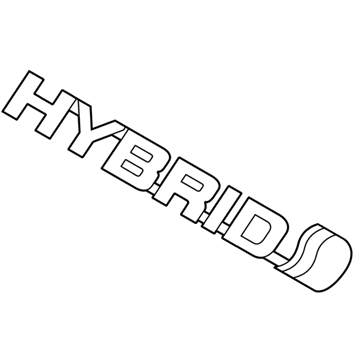 Toyota Prius Emblem - 75374-47062