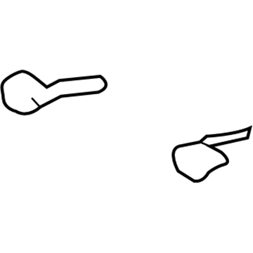 72124-02090-C0 Toyota Track Cover, Outer Front Driver Side Illustration 1 of 1