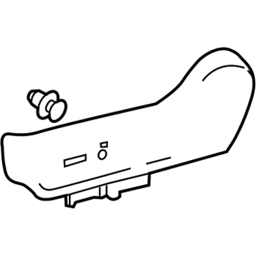 71812-02550-C0 Toyota Cushion Shield, Driver Side Illustration 1 of 1