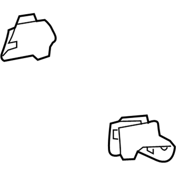 72138-02220-C0 Toyota Track Cover, Driver Side Illustration 1 of 1
