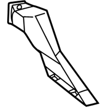 87215-02050 Toyota Lower Air Duct Extension, Rear Passenger Side Illustration 1 of 1