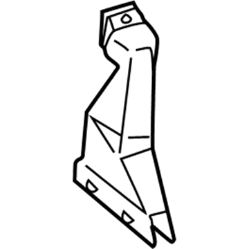 87216-02040 Toyota Lower Air Duct Extension, Rear Driver Side Illustration 1 of 1