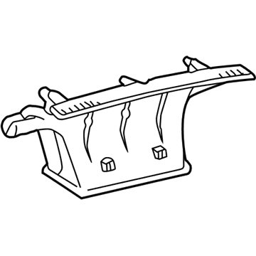 55950-02110 Toyota Defroster Nozzle, Front Illustration 1 of 1