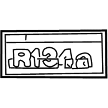 Toyota 88723-34010 Caution Label