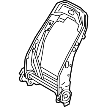 71013-06531 Toyota Seat Back Frame, Passenger Side Illustration 1 of 1