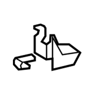 71691-60090-B0 Toyota Hinge Cover, Gray, Rear Driver Side Illustration 1 of 1