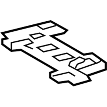 79965-60021-B0 Toyota Cover, Rear Seat Leg Side, Driver Side Illustration 1 of 1