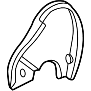 71862-52010-B3 Toyota Inner Shield, Gray, Driver Side Illustration 1 of 1