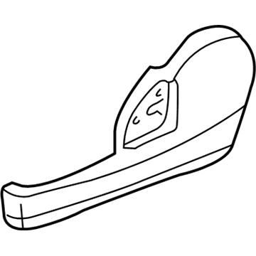 71812-52060-B2 Toyota Outer Cover, Gray, Driver Side Illustration 1 of 1