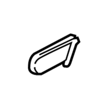 71349-33040-B0 Toyota Hinge Cover, Warm Gray, Rear Illustration 1 of 1