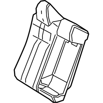 71651-33230 Toyota Seat Back Pad, Passenger Side Illustration 1 of 1